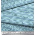 thumbnail image 2 of Soimoi Moss Georgette Fabric Abstract Stripe Printed Fabric 1 Yard 42 Inch Wide, 2 of 3