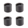 thumbnail image 1 of Tachiuwa 4 Pieces Iron Electric Guitar Volume Control Knobs Buttons DIY - Black, as, 1 of 9