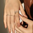 thumbnail image 4 of 925 Sterling Silver Simple Fashion Stackable Ring Classic Wave Geometric Exquisite Finger Rings For Women Party Jewelry JT1200S 4.5, 4 of 6
