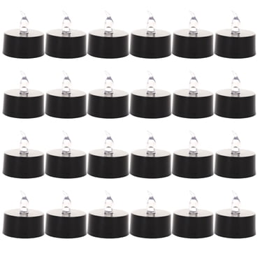 Aihimol Battery Tea Lights: 24 Pcs LED Tea Lights Candles Realistic and Bright Holiday Operated Flameless LED Tea Light for Seasonal & Event Celebration Warm Yellow Lamp Battery Powered