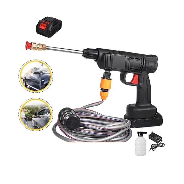 30BAR Cordless High Pressure Cleaner Washer Spray Water Gun Car Wash Pressure Water Cleaning Machine For 18V Battery