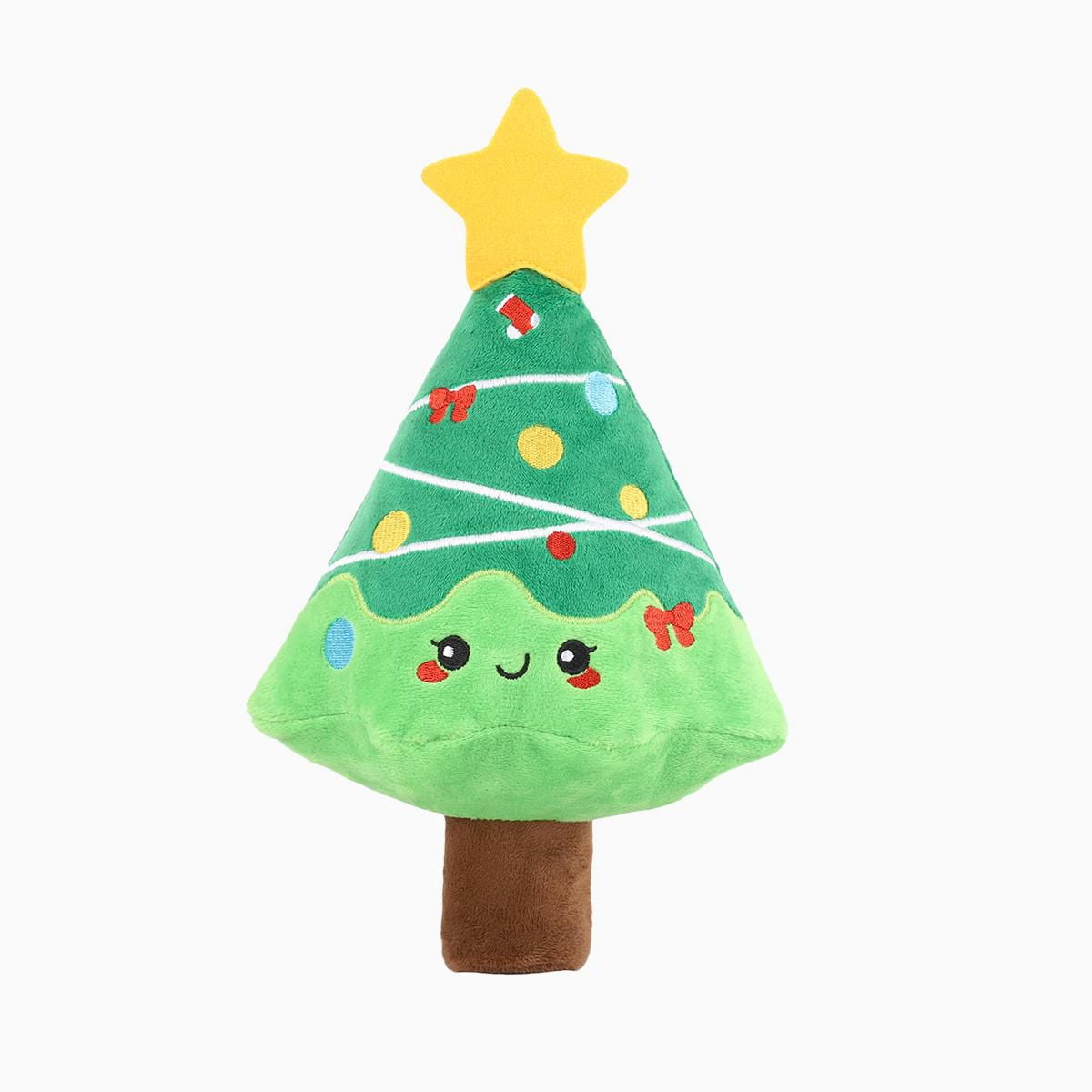 Peluche pour chien Hugsmart en forme de sapin de Noël – Doubley, couineur, pour petits et moyens chiens