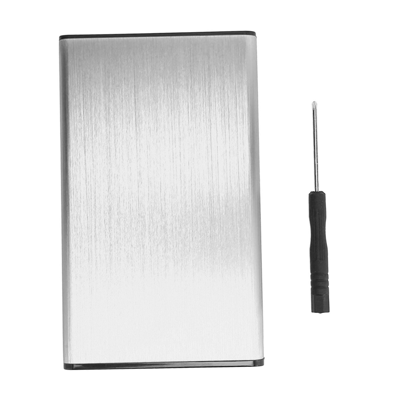 Hard Drive Enclosure, 6Gbps 2TB Hard Drive Case USB3.0  Hard Disk Box For 0.3-0.4in SSD HDD For  98 SE ME 2000 XP Vista 7 8 10