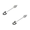 thumbnail image 1 of Oleegame 2PC Stainless Steel Cutlery Set Retro Coffee Spoon Sugar Tea Dessert Cake Cutlery Kitchen Tableware, 1 of 1