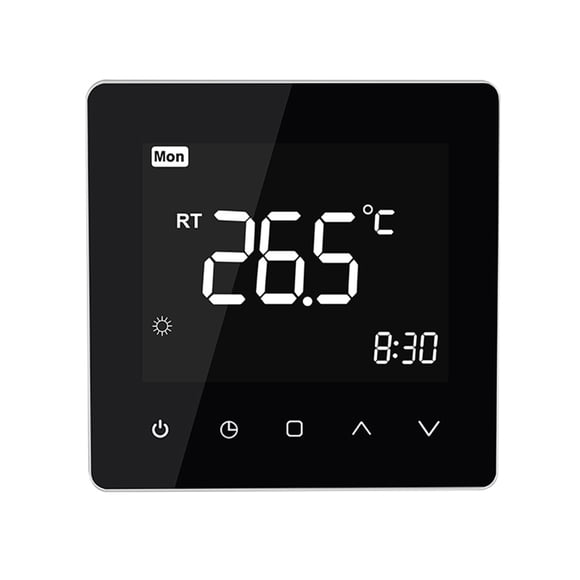 WiFi Smart Thermostat, LCD Touch Screen Temperature Controller, Digital 7-Day Programmable Manual Home Thermostat for Home and Office (Electric Heating)