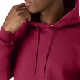thumbnail image 4 of Hanes Mens EcoSmart Fleece Hoodie, L, Cardinal, 4 of 7