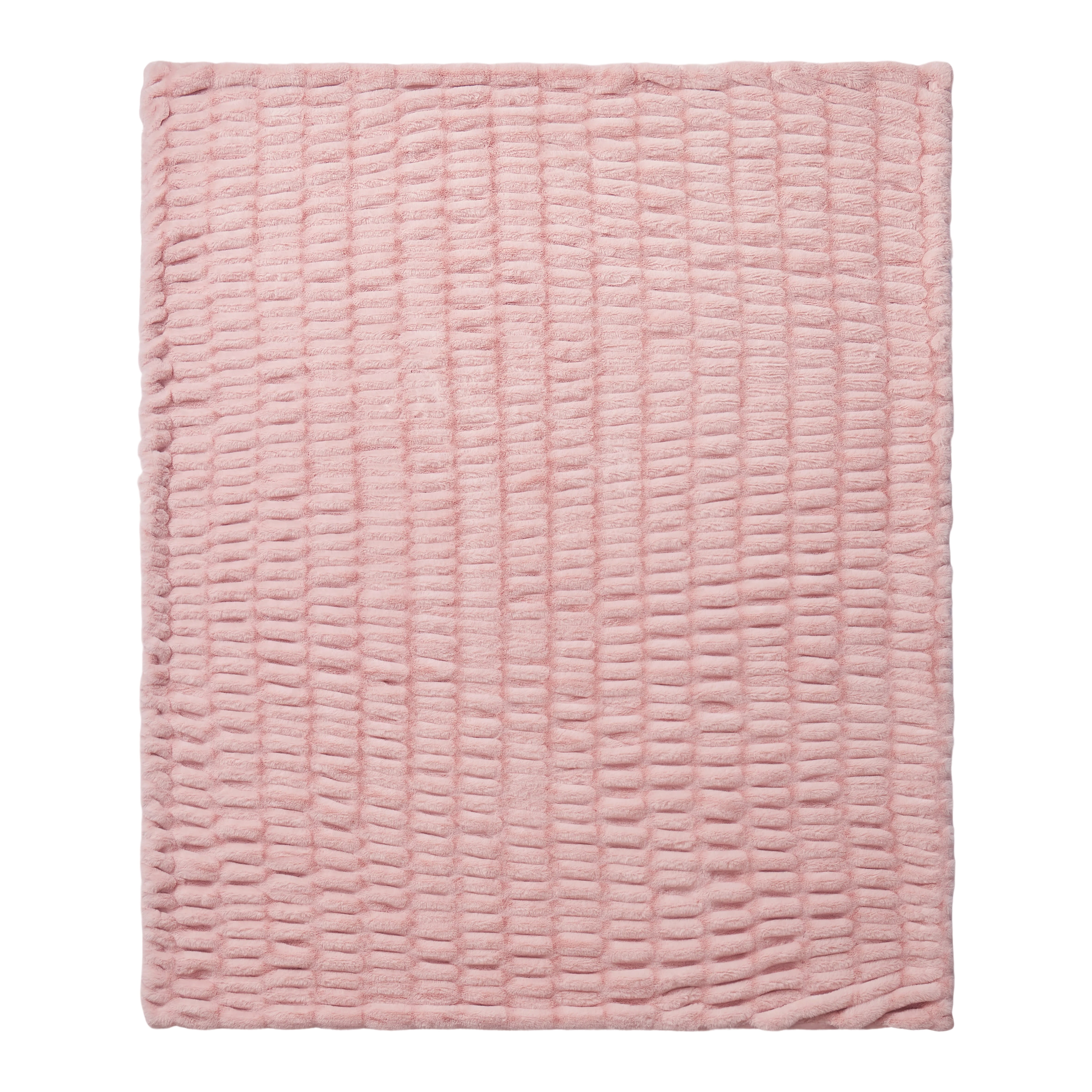 Mainstays Jeté froncé 50 x 70 po, Rose.