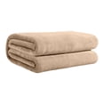 thumbnail image 2 of Solid Color Double Sided Flannel Blanket for All Seasons - Soft Lightweight Breathable Office Nap and Summer Conditioning - Versatile Home Camping Sofa Decor, 2 of 8