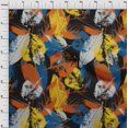 thumbnail image 4 of oneOone Velvet Black Fabric Leaves Sewing Craft Projects Fabric Prints By Yard 58 Inch Wide, 4 of 5