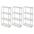 thumbnail image 1 of Gracious Living Étagère Solide Légère à 4 Tablettes, Hauteur Fixe, Rangement, Blanc, 1 of 12