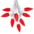 thumbnail image 5 of Novelty Lights 25 Foot C9 LED Red Christmas String Light Set, White Wire, 5 of 5