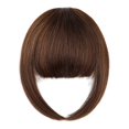 thumbnail image 1 of CHUANK Clip in Bangs Real Human Hair Fake Bangs Clip in Hair Extensions Clip on Bangs for Women Wispy Fringe Bangs Natural Hair Pieces for Daily Wear (Red Brown), 1 of 7