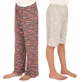thumbnail image 3 of Munki Munki Pyjama Garçons et Hommes Ensemble de Bas de Pyjama 2 Pcs avec Imprimés Amusants - Gris (Très Petit), 3 of 3