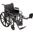 thumbnail image 1 of ProBasics Fauteuil Roulant Standard Confortable - Siège Réglable en Hauteur - Accoudoirs de Bureau à Dossier Rabattable - Capacité de Charge de 300 Livres - Noir - Repose-Jambes Élévateur - Siège 20 Pouces x 16 Pouces, 1 of 4