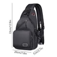 thumbnail image 2 of EGNMCR Women's Adjustable Crossbody Bag Convertible Chest Shoulder Bag With Multiple Pockets Nylon Backpack, 2 of 6