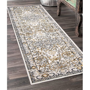 ECARPET Washable Oriental Area Rug & Runner for Kitchen, Bedside, Living Room, Bedroom, Hallway