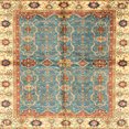 thumbnail image 1 of Ahgly Company Indoor Square Abstract Ginger Brown Green Oriental Area Rugs, 3' Square, 1 of 6