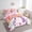 Pink, variant on Erosebridal Cute Rainbow Bed in a Bag Queen size for Girls, Cartoon Moon Stars Heart Print Quilted Comforter, Super Cozy 7-Piece