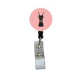 thumbnail image 1 of Caroline's Treasures BB1245BR Damier Rose Doberman Enrouleur d'Insigne Rétractable, 1 of 2