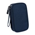 thumbnail image 4 of GROWTH TANK Travel Cable Organizer Electronics Accessories Organizer for Cord Data Cable Large Navy Blue, 4 of 9