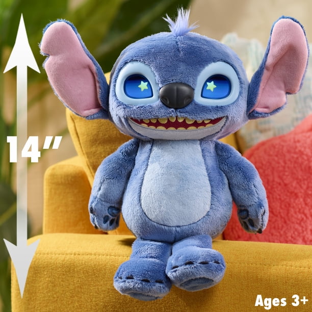 Disney Stitch Many Moods 34 cm Interactive Plush Toy, 50+ Sounds