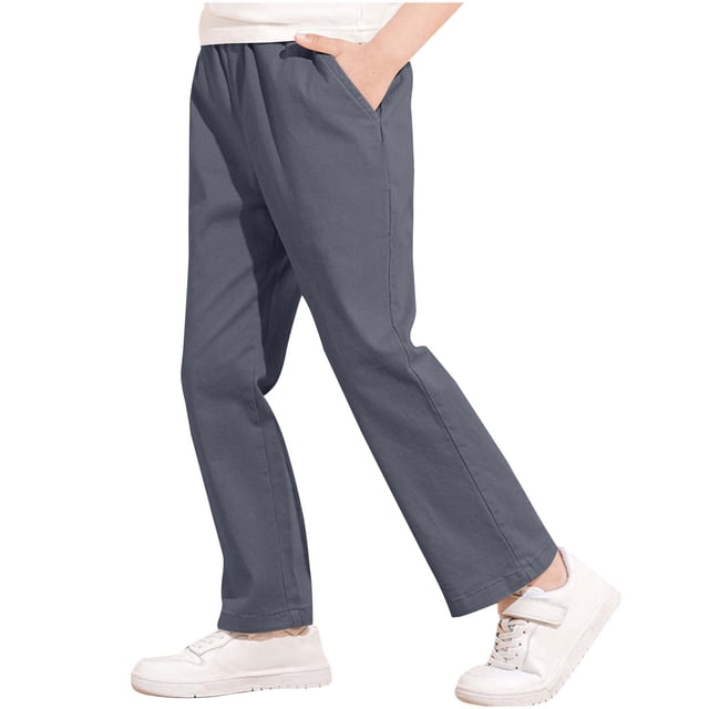 RXIRUCGD 2025 Summer Clothes for Kids Children's Spring And Summer Solid Color Suit Pants And Full Length Pants For Kids