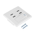 thumbnail image 1 of 4 Ports Commutateur de Commande 5V 2.1a / 1a 4100mA USB Prise de Chargeur de Prise de Courant Murale (220 250v), 1 of 14