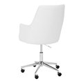 thumbnail image 2 of Sunpan Chase 17-21" Transitional Faux Leather Office Chair in White, 2 of 5