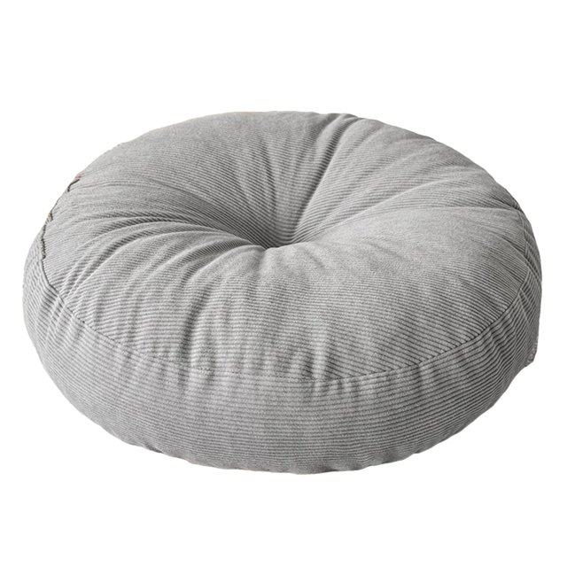 Tnarru Coussin de Sol Rond Coussin de Méditation Coussin Décoratif Confortable Coussin de Sol pour Chambre Bureau Balcon Intérieur Gris Pâle