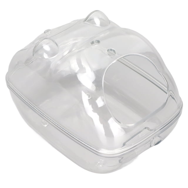 Hamster Bath Box, Large Space Leakage Proof Hamster Bathroom For Gerbils For Small Pet 13x9x9cm