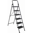 thumbnail image 2 of Bingirl Foldable 6 Step Ladder, Heavy Duty Metal Step Stool with Safety Lock, Wide Non Slip Pedals, Handrails, Portable Collapsible Ladder for Home,Office,Outdoor, 2 of 8