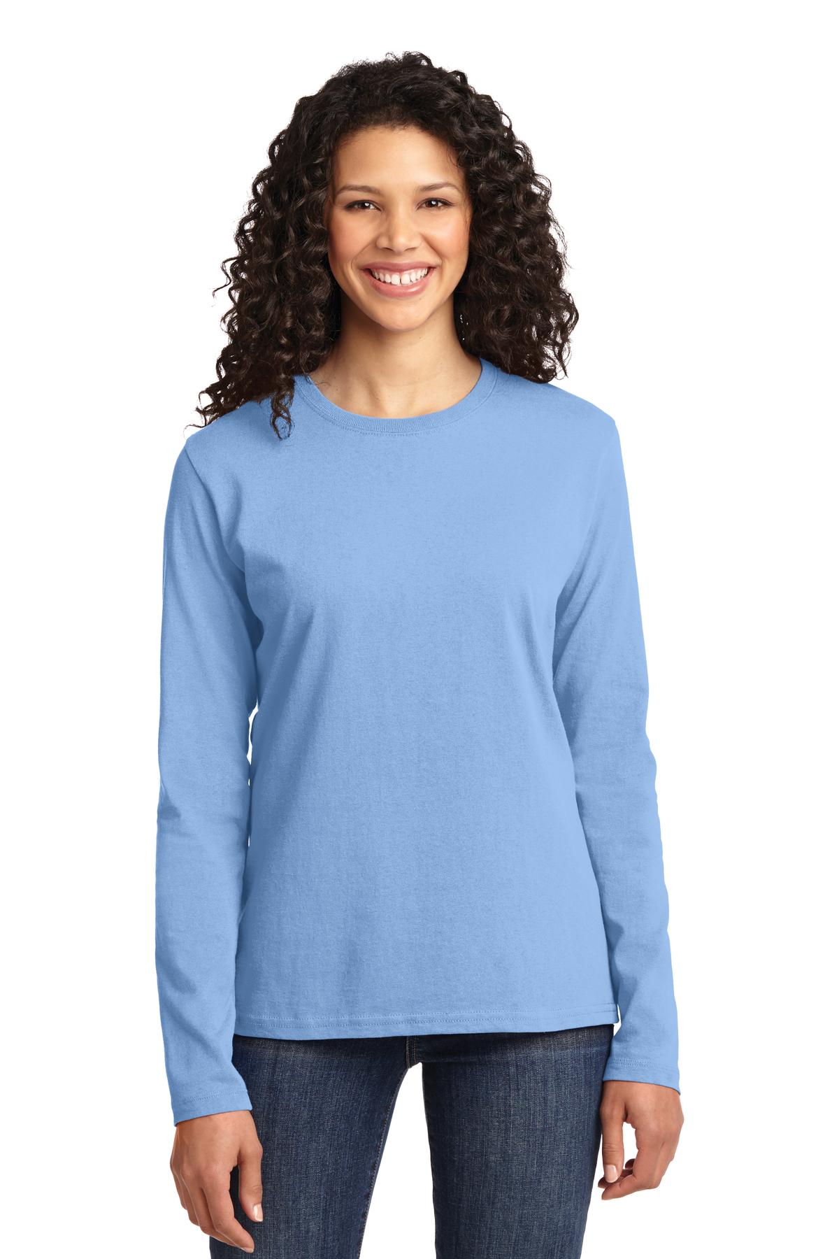 Port & Company Women's Long Sleeve Core Cotton T-Shirt LPC54LS