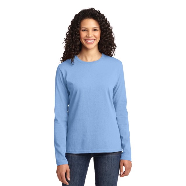 Port & Company T-Shirt à Manches Longues pour Femmes Core Cotton LPC54LS