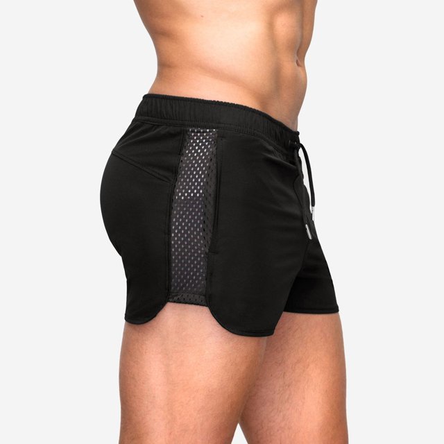 MYG Mens Fitness Mesh Shorts Running Training Quick-drying Athletic Sprint Shorts