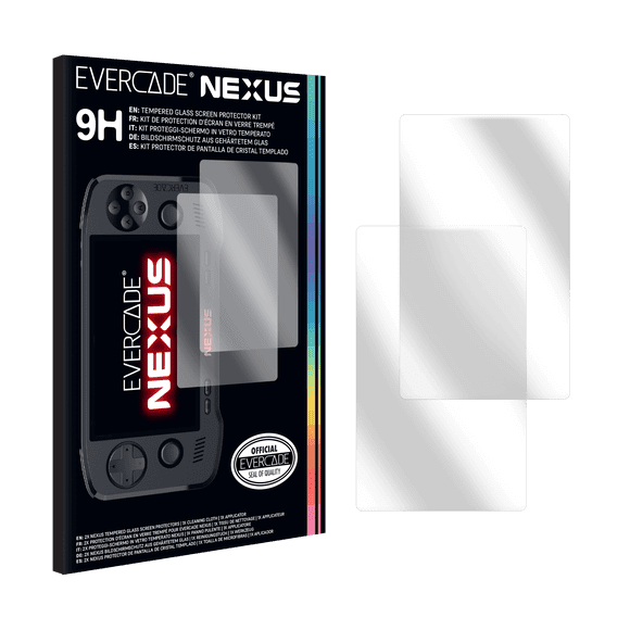 Evercade Nexus Tempered Glass Screen Protector Kit