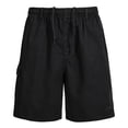 thumbnail image 2 of hoksml Shorts Cargo Extensibles pour Hommes Couleur Unie Extérieur Décontracté Intérieur Cordon Classique Randonnée Shorts Cargo avec Multi-Poches 2025 Été Liquidation, 2 of 8