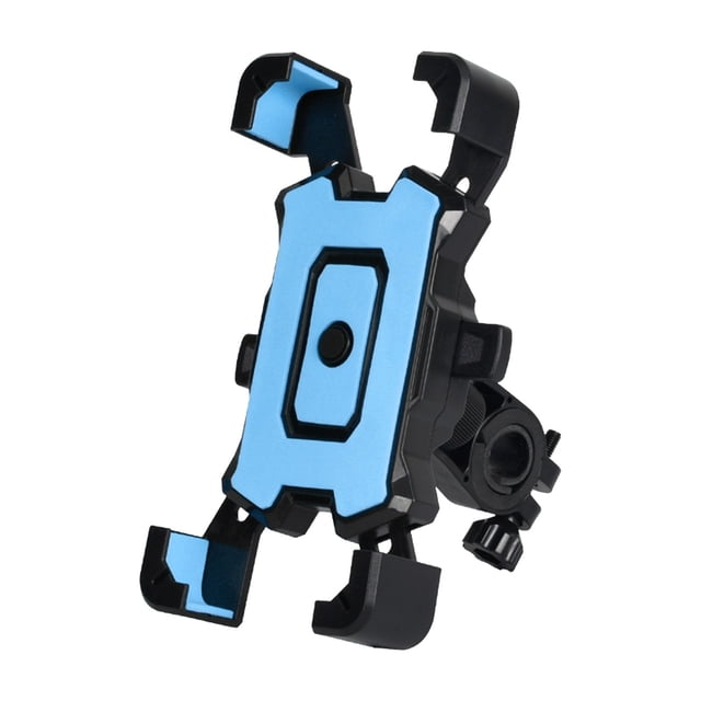 Car Wireless Charger,Cycling Mobile Phone Bracket Motorcycle Bicycle Shockproof Navigation Mobile Phone Bracket,Blue