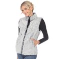 thumbnail image 2 of White Mark Veste Sherpa à Fermeture Éclair pour Femme, 2 of 6