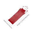 thumbnail image 3 of Unique Bargains Women's Elbow Length Fingerless Fishnet Gloves 2 Pairs, 3 of 5