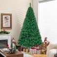 thumbnail image 1 of Gymax 7' Green Holiday Season Artificial PVC Christmas Tree Indoor Outdoor Stand, 1 of 10