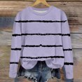 thumbnail image 5 of Yuyuzo Chandails en Molleton pour Filles Tout-Petits Col Rond Manches Longues Décontracté Confortable Rayé Pull d'Automne pour Bébé Fille, 5 of 5