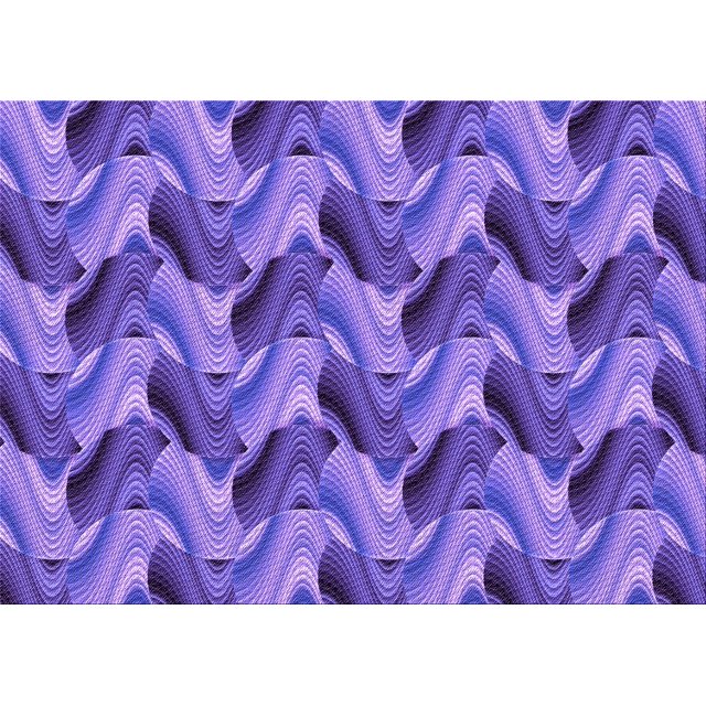 Ahgly Company Tapis d'Intérieur Lavables à la Machine Rectangle Transitionnel Violet Améthyste Violet, 2' x 3'