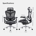 thumbnail image 2 of SIHOO Doro C300 Pro  Ergonomic  Office Chair with 6D Armrests, Dynamic Lumbar Support, Seat Depth Adjustment and Adjustable Backrest, Big and Tall Desk Chair for Home Office (Black), 2 of 9