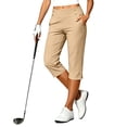 thumbnail image 2 of Timegard Womens Capri Pants Stretch High Waist Button Pull on Work Business Casual Pants for Summer with Pockets, 2 of 8