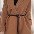 thumbnail image 2 of Leather rope knotted thin waistband for womens decorative D9W2, 2 of 8