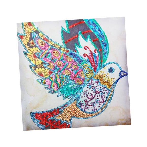 GUOOL Bricolage Peinture Diamant de Forme Spéciale Perçage Partiel Nouveauté Animal Oiseau