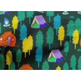 thumbnail image 5 of oneOone Popeline de Coton Vert Sarcelle Tissu Matière de Robe de Camping Tissu Imprimé Tissu au Mètre 42 Pouces de Large, 5 of 5