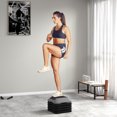 thumbnail image 2 of Soozier Aerobic Exercise Step, 5-Level Height Adjustable Stepper, Grey, 2 of 10
