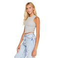 thumbnail image 4 of No Boundaries Women's Rib Tank Top, 4 of 6