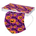thumbnail image 1 of 50 Pcs Masque d'Halloween pour Adulte Jetable Masque de Haute Qualité Motif de Dessin Animé Mixte, 1 of 9